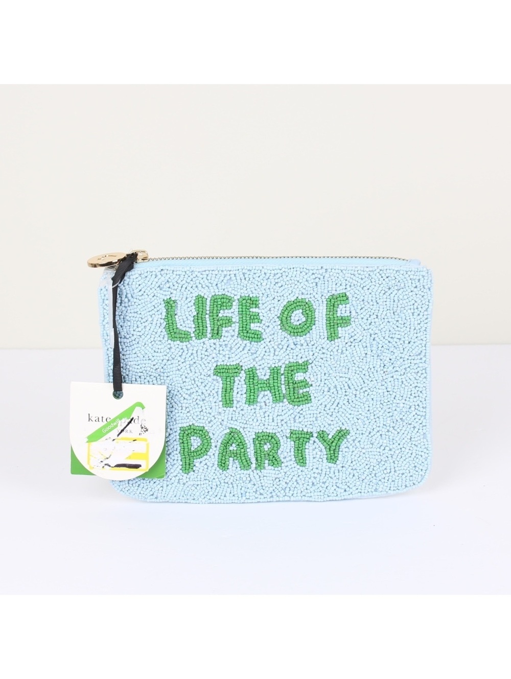 NWT Kate Spade x Target Life of the Party Beaded Clutch Bag Blue Green Limited